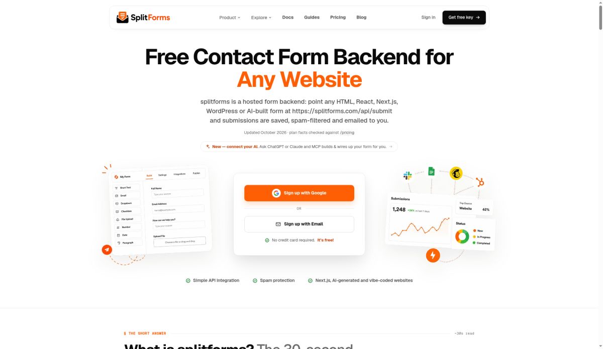 Split Forms screenshot