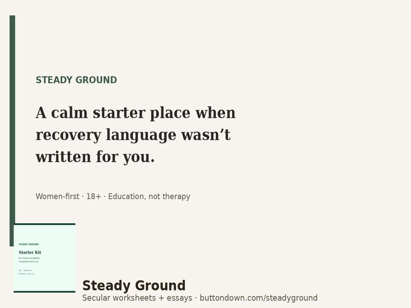 Steady Ground website screenshot