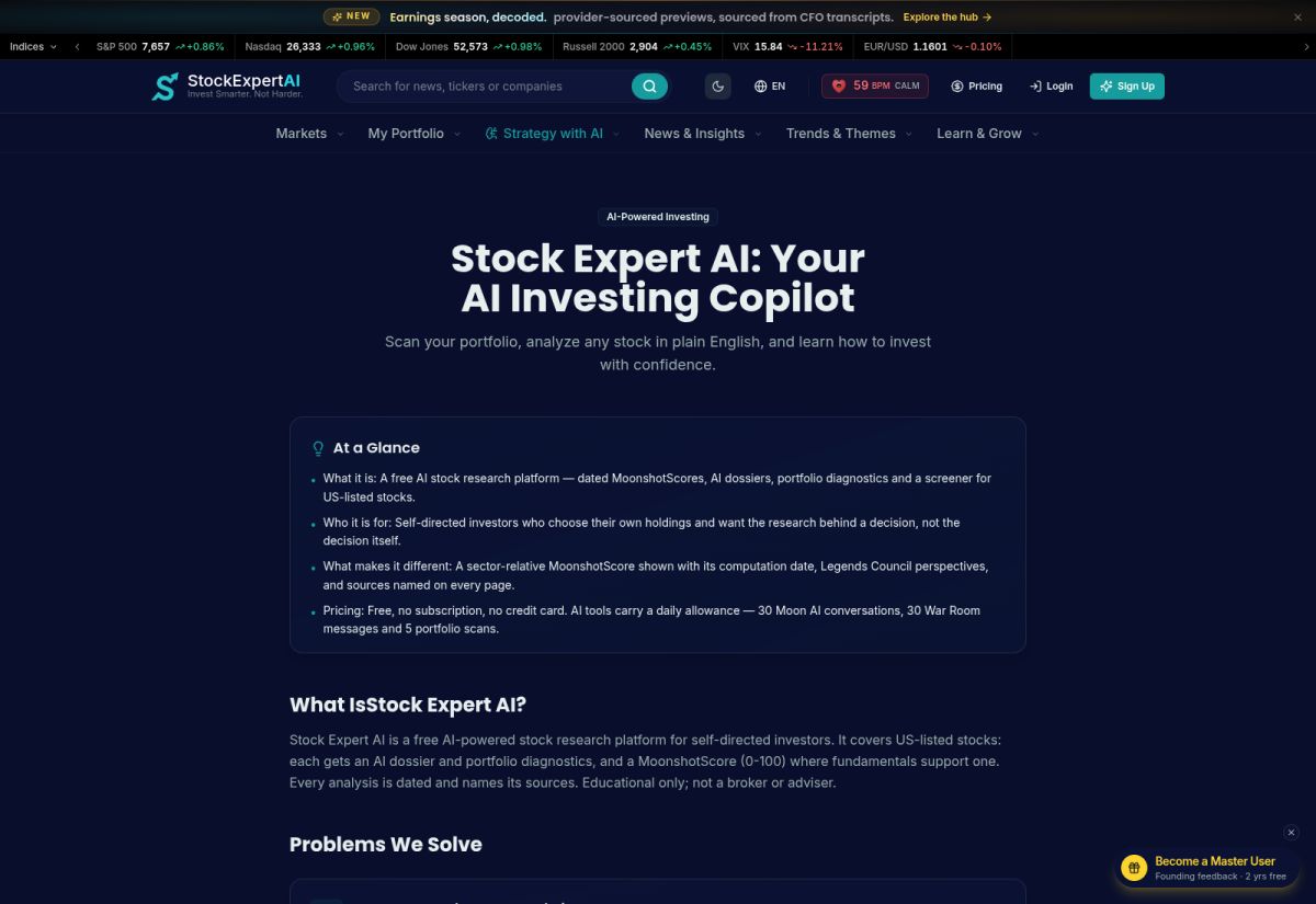 Stock Expert AI screenshot