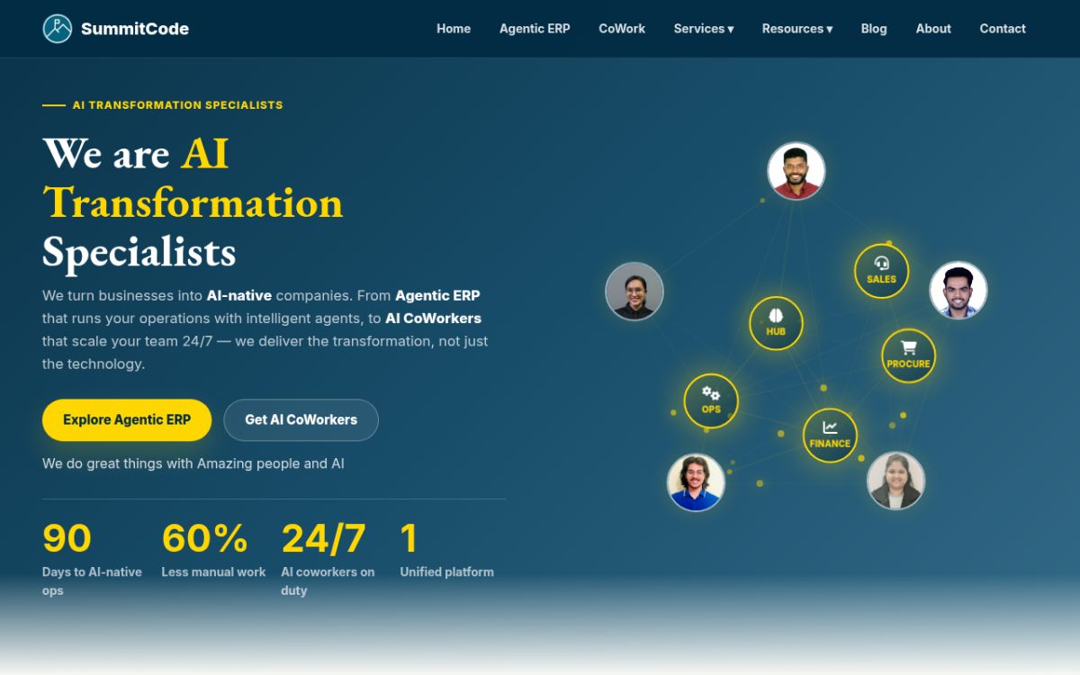 SummitCode website screenshot