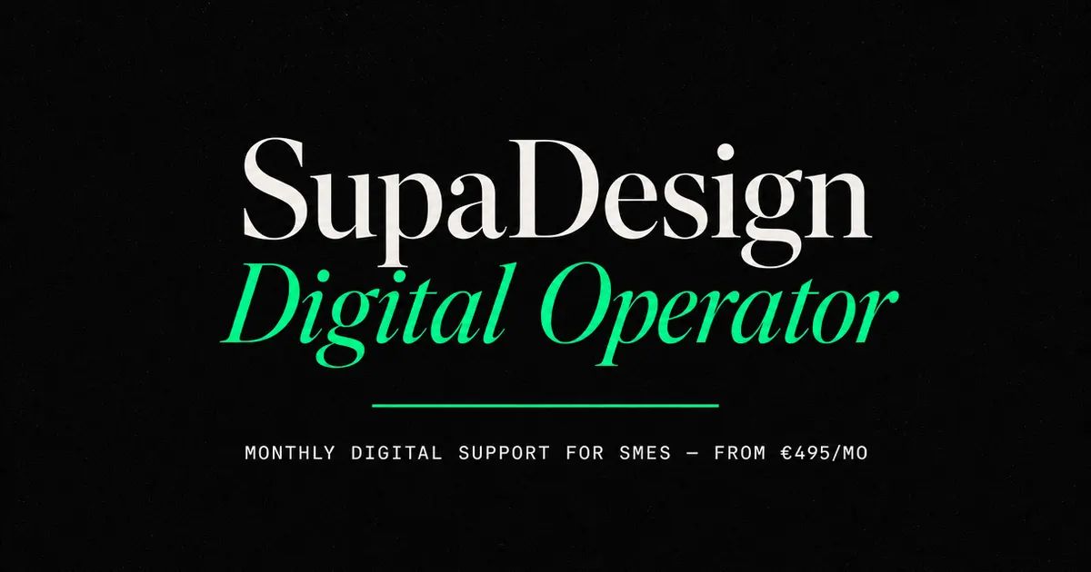 SupaDesign website screenshot