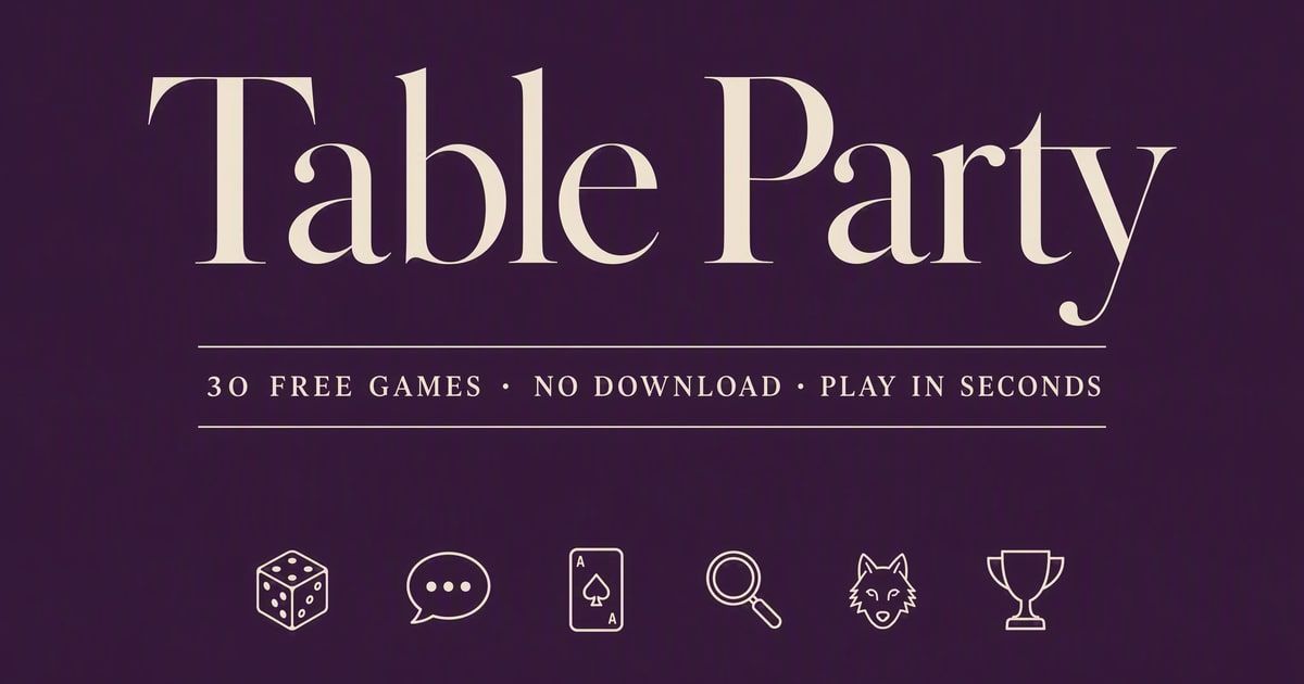 Table Party website screenshot
