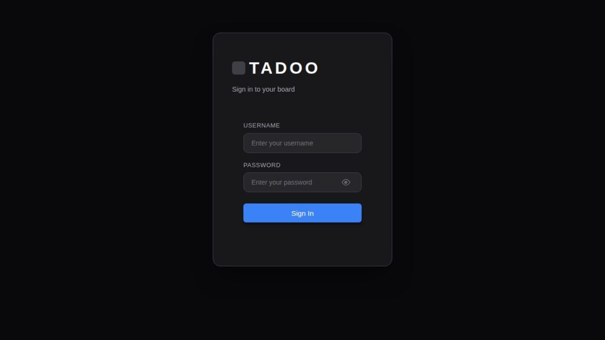 Tadoo screenshot