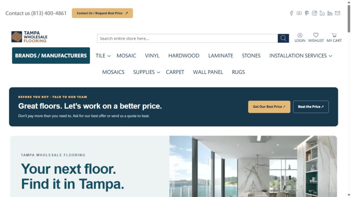 Tampa Wholesale Flooring screenshot