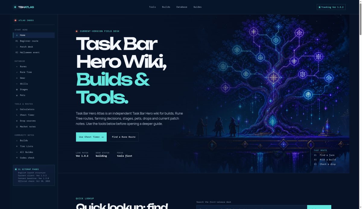 Task Bar Hero Atlas screenshot
