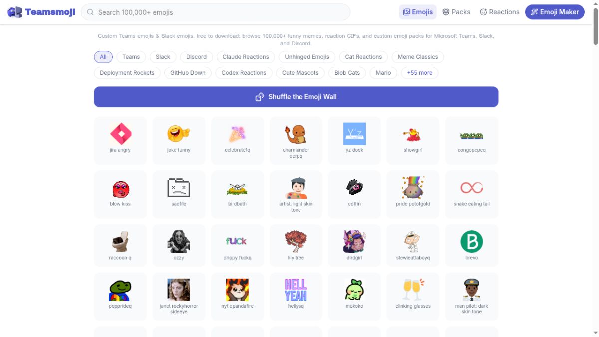 Teamsmoji screenshot