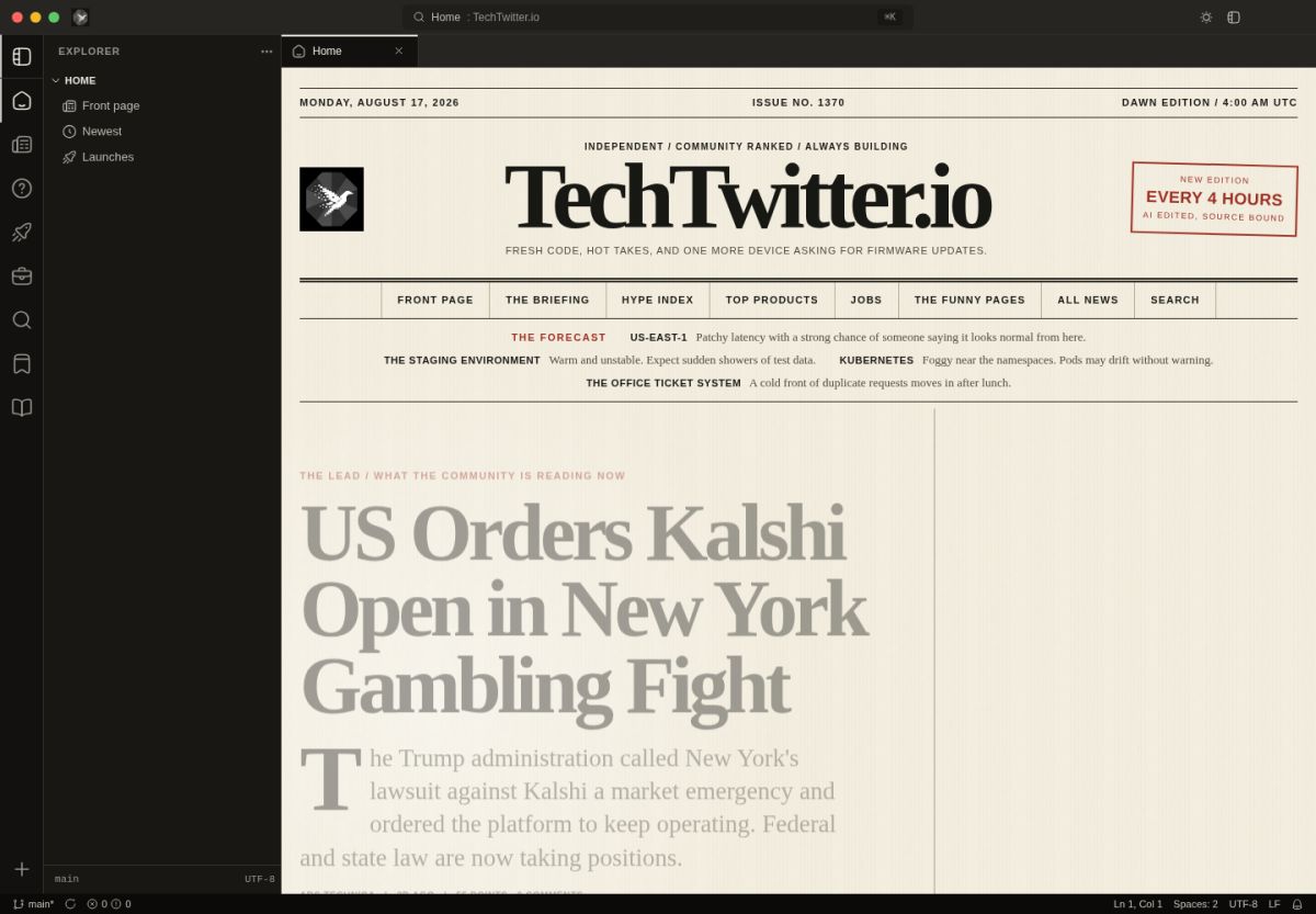 TechTwitter.io screenshot