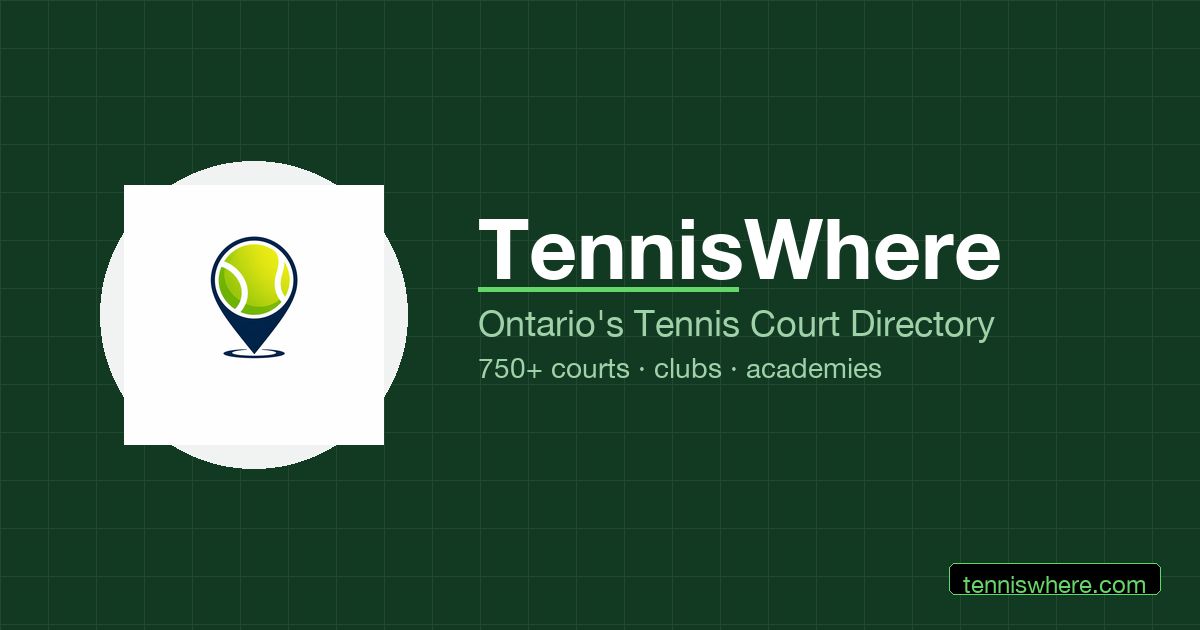 TennisWhere website screenshot