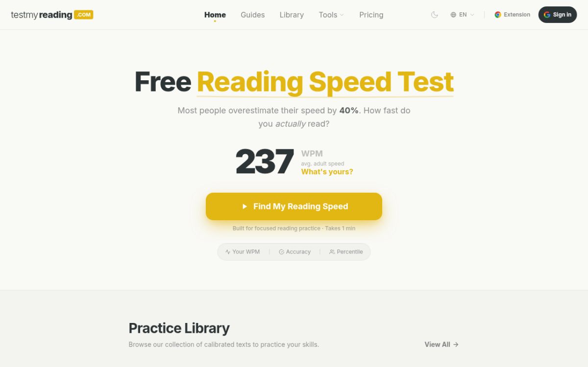 TestMyReading screenshot