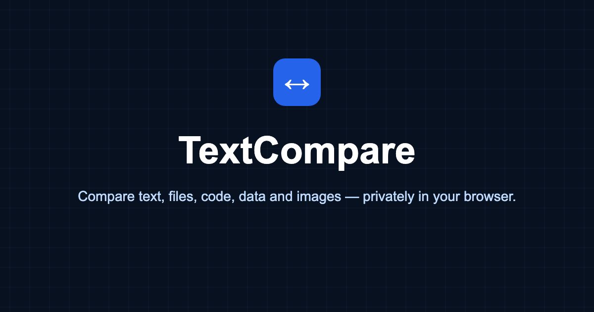 TextCompare website screenshot