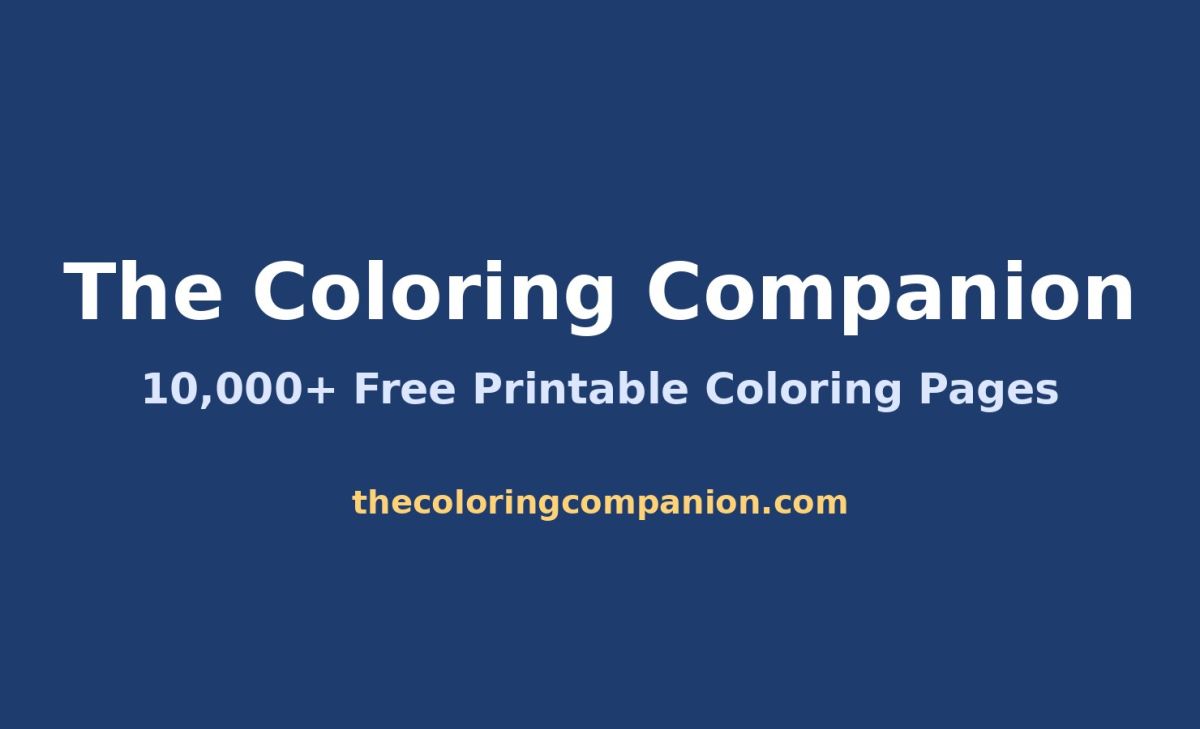The Coloring Companion website screenshot