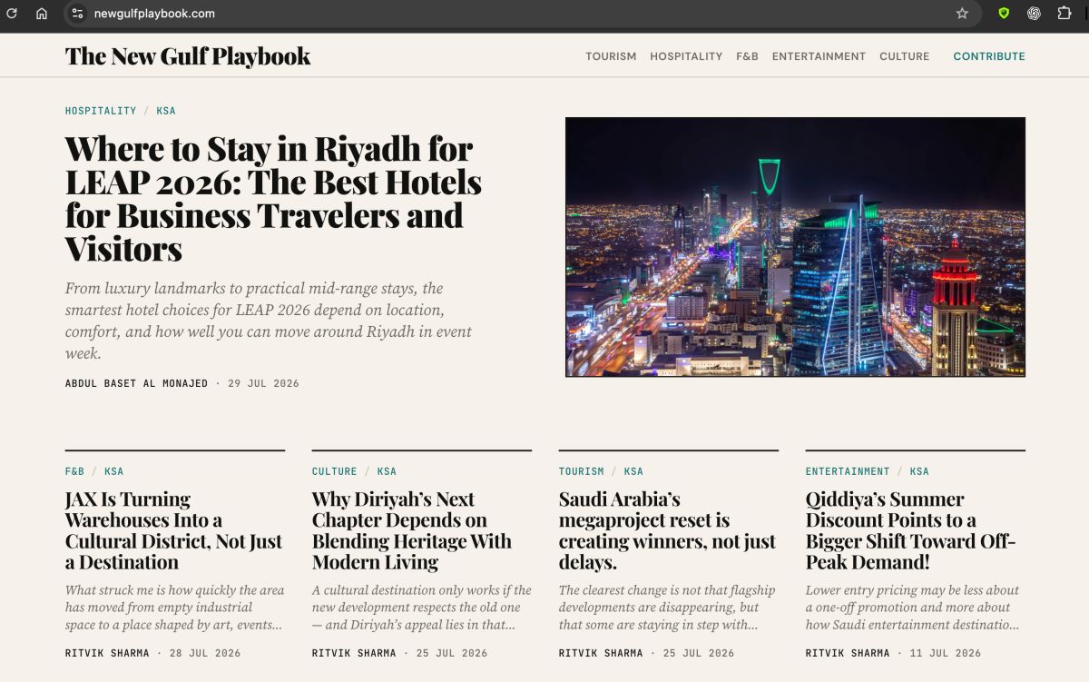 The New Gulf Playbook screenshot