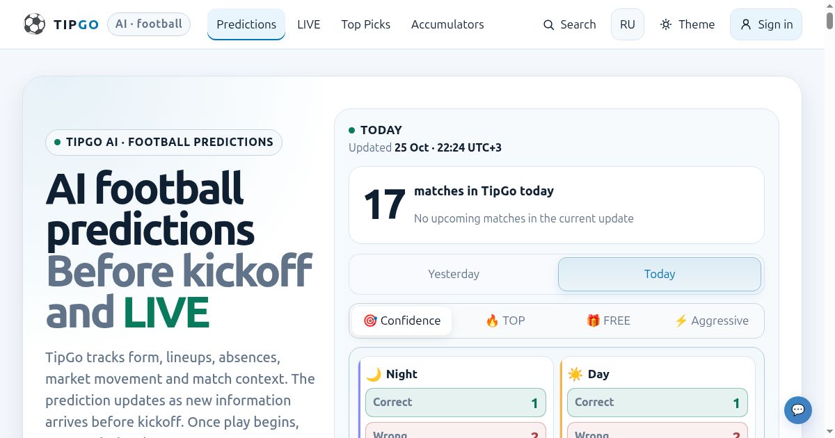 TipGo website screenshot