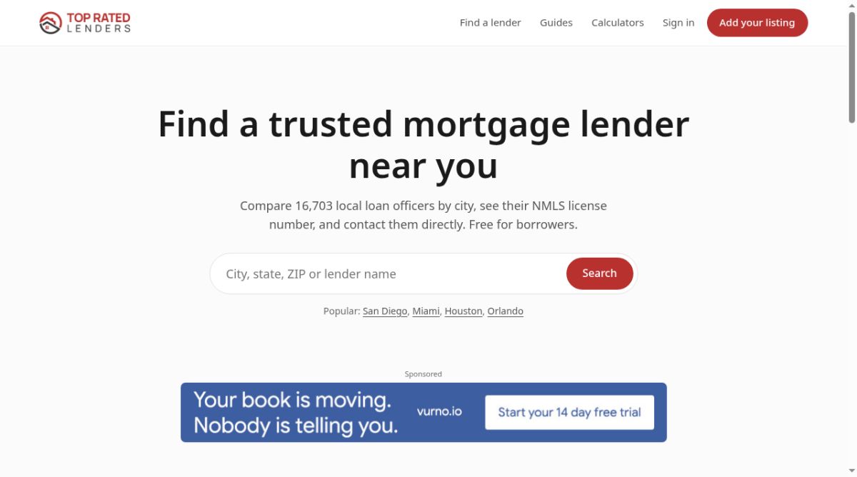 TopRatedLenders screenshot