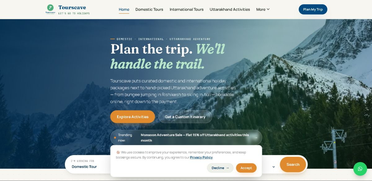 ToursCave - Travel & Tour Packages in India screenshot