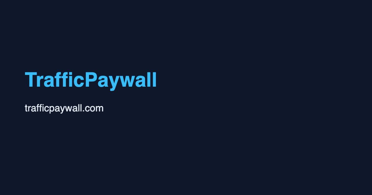 TrafficPaywall — charge AI bots & agents to access your site screenshot