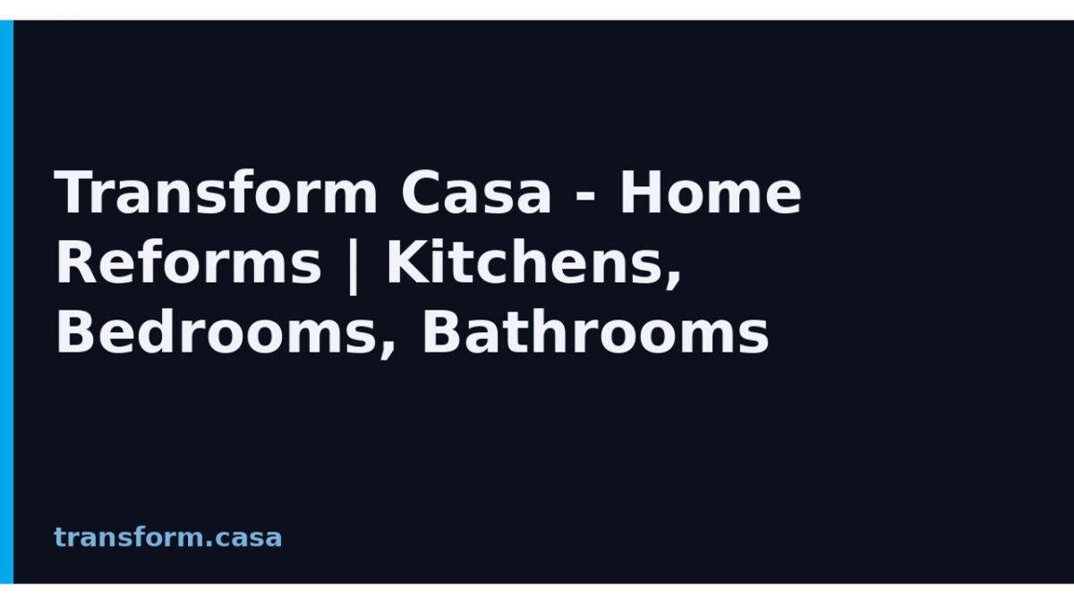 Transform Casa website screenshot