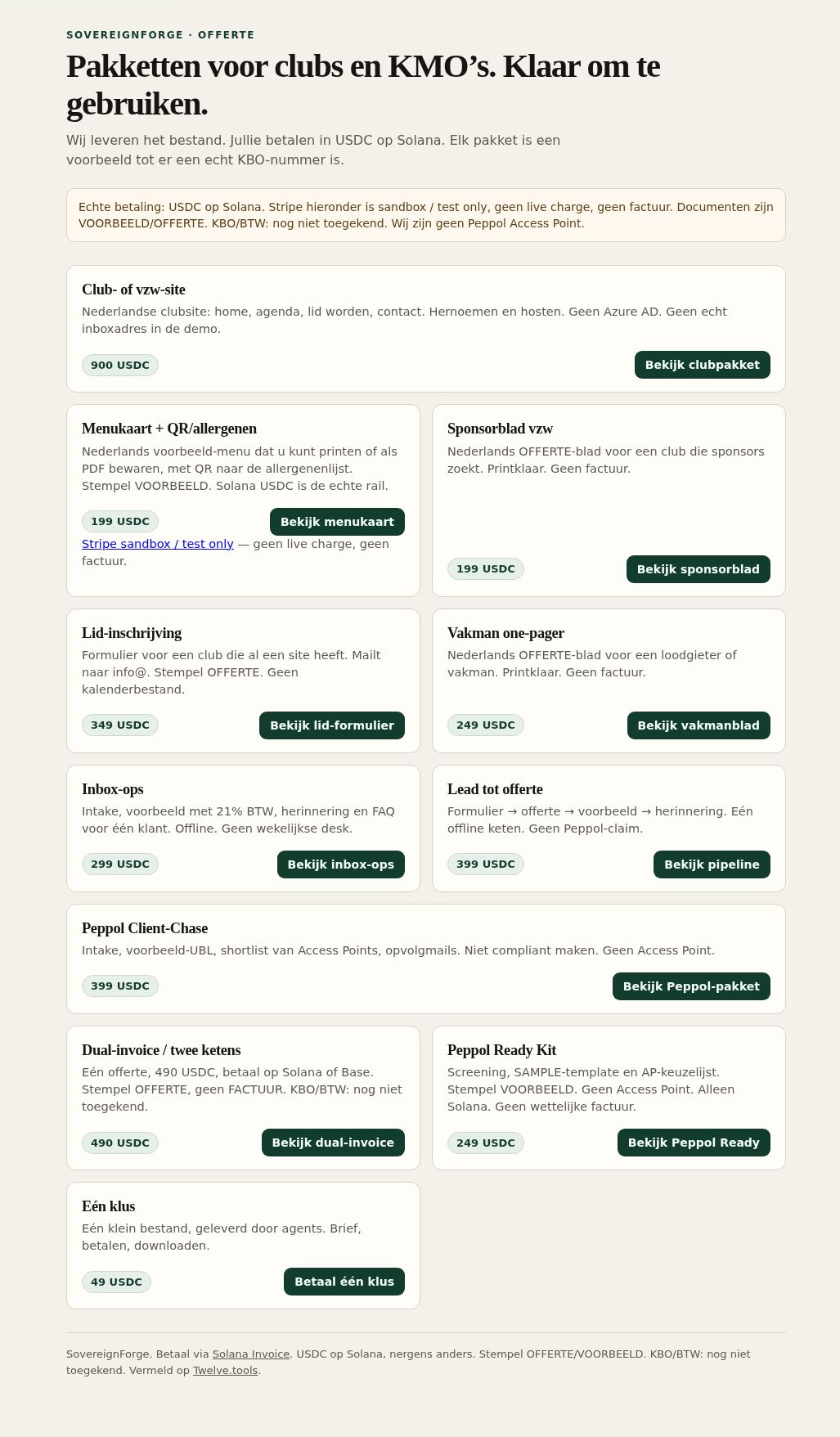 Treasury Tools website screenshot