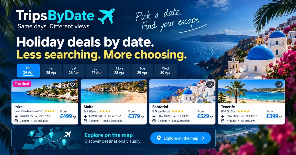 TripsByDate website screenshot