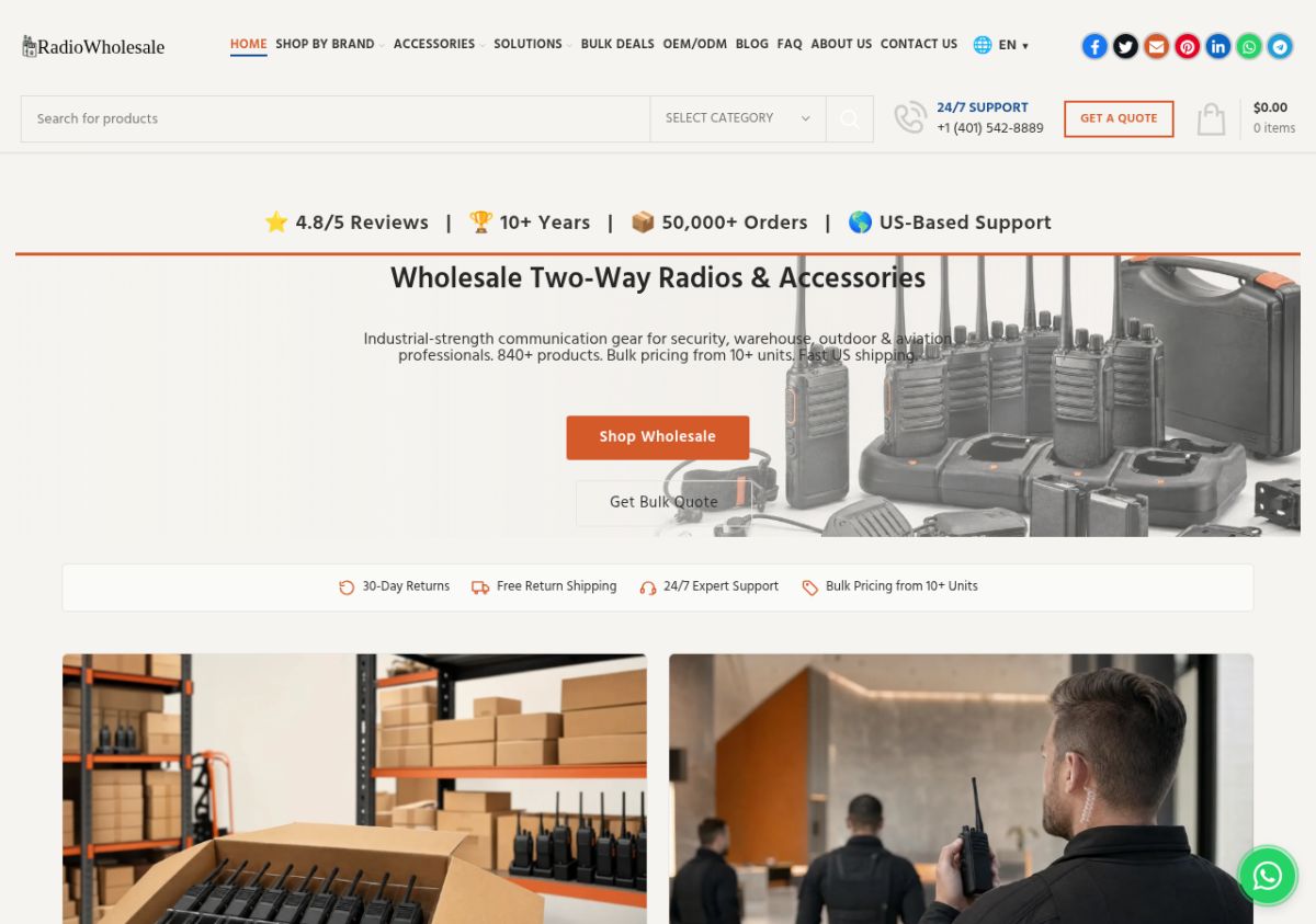 Two Way Radio Wholesale screenshot