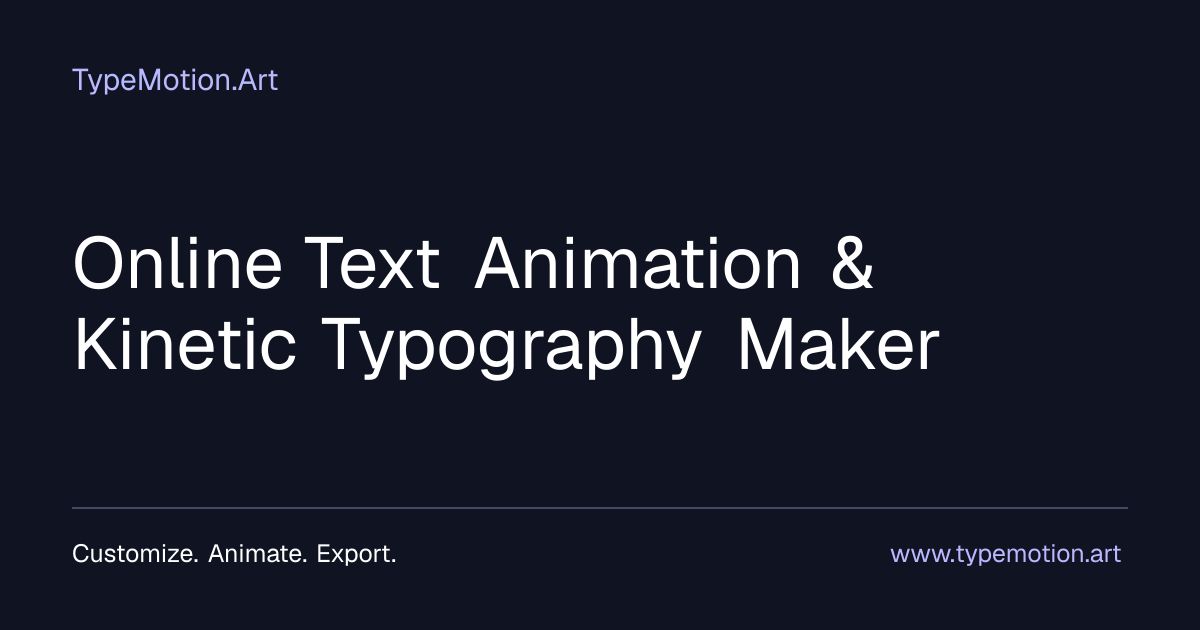 TypeMotion.Art screenshot