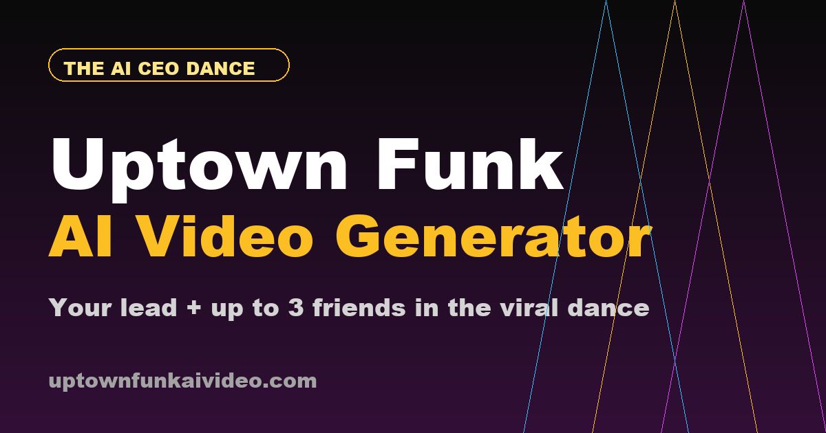 Uptown Funk AI Video website screenshot