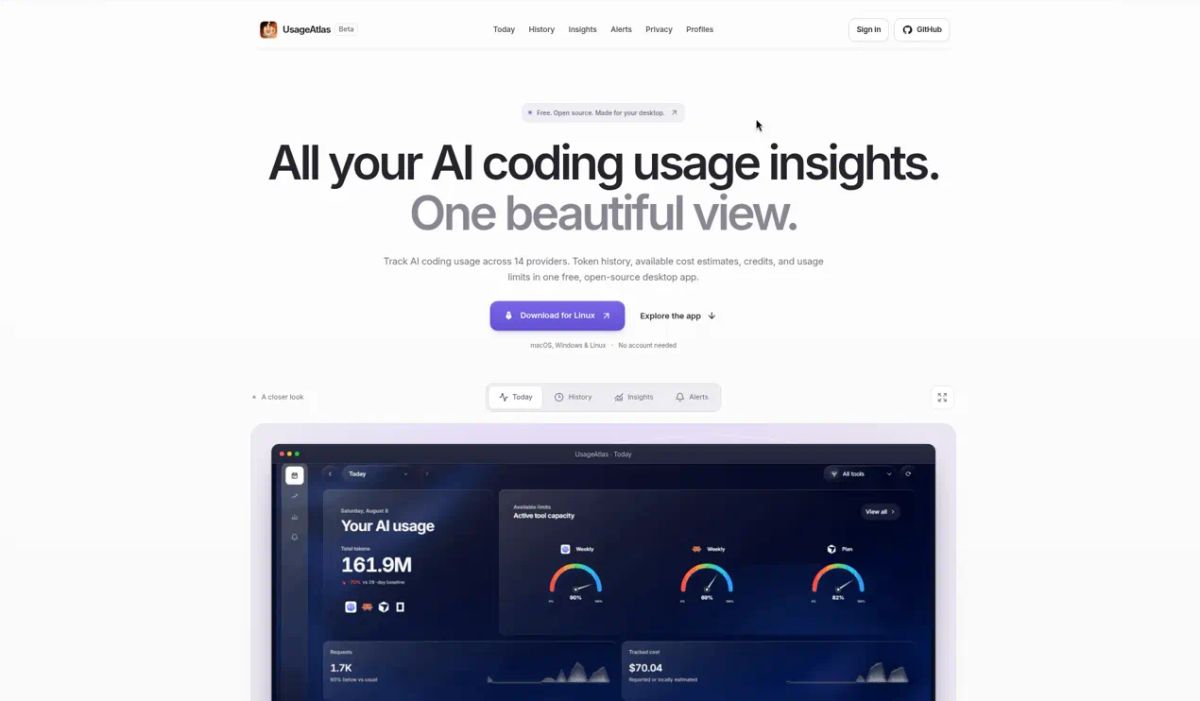 UsageAtlas screenshot