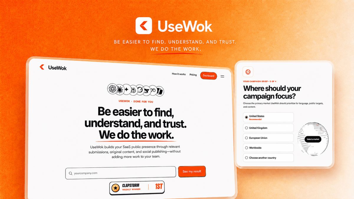 UseWok website screenshot