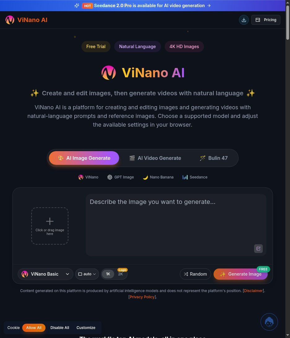 ViNano AI screenshot