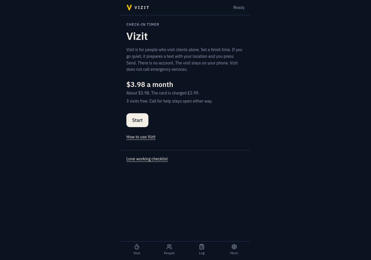 Vizit screenshot