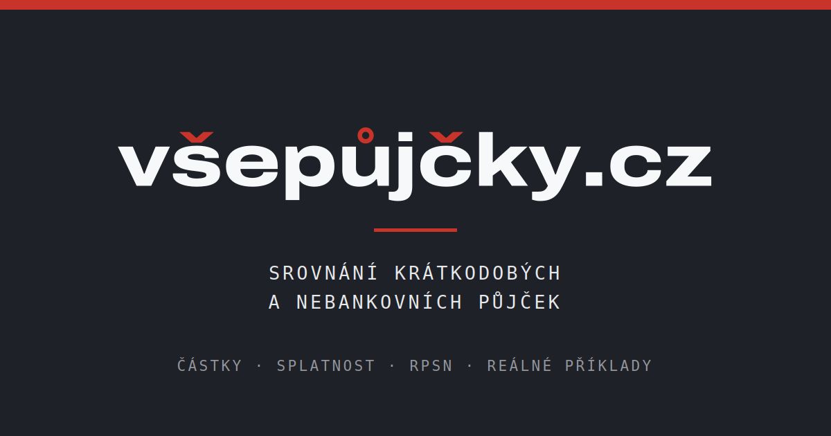 vsepujcky.cz website screenshot