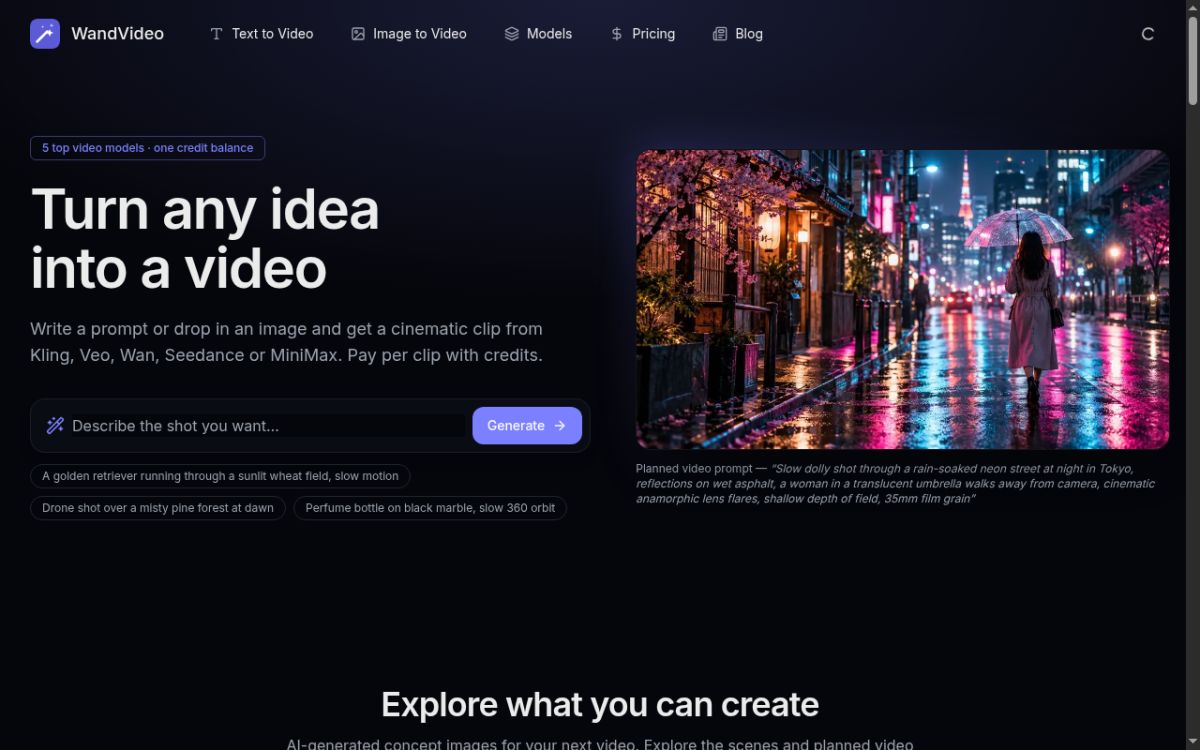 WandVideo screenshot