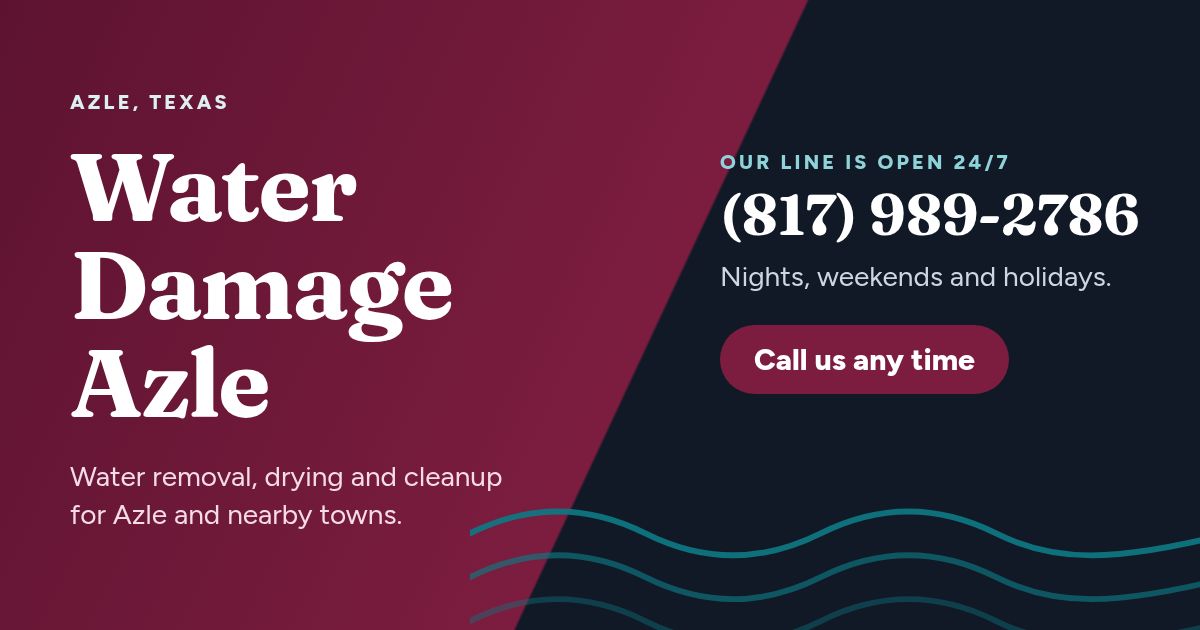 Water Damage Azle website screenshot