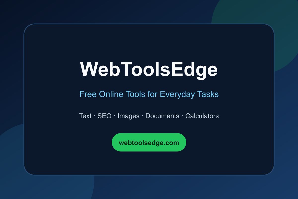 WebToolsEdge screenshot