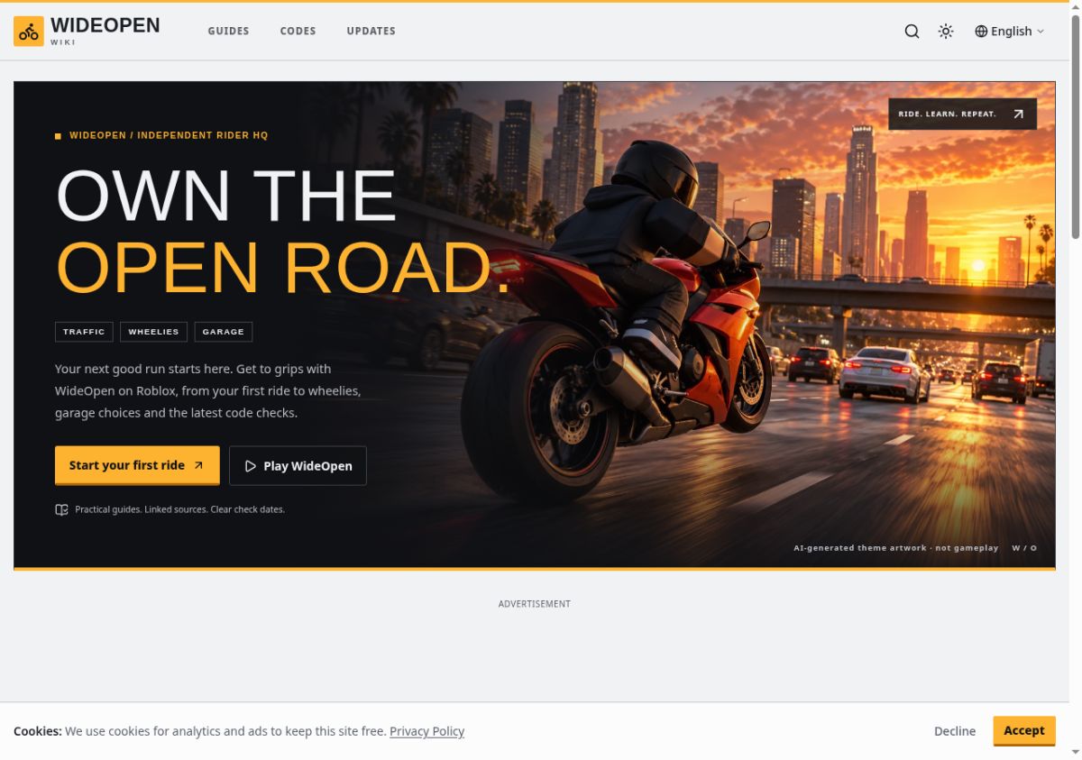 WideOpen Wiki screenshot