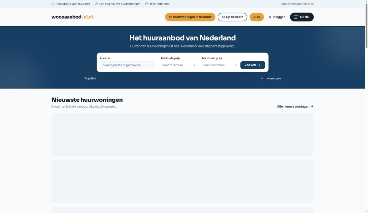 Woonaanbod-NL website screenshot