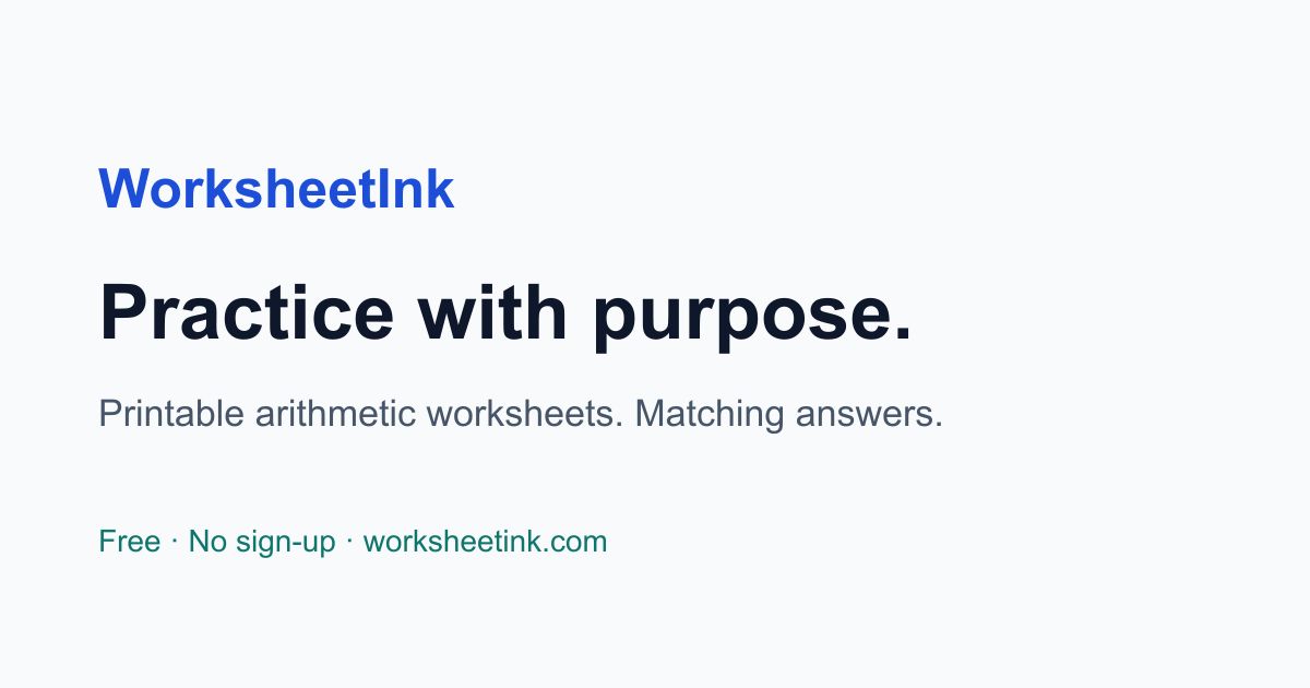 WorksheetInk website screenshot