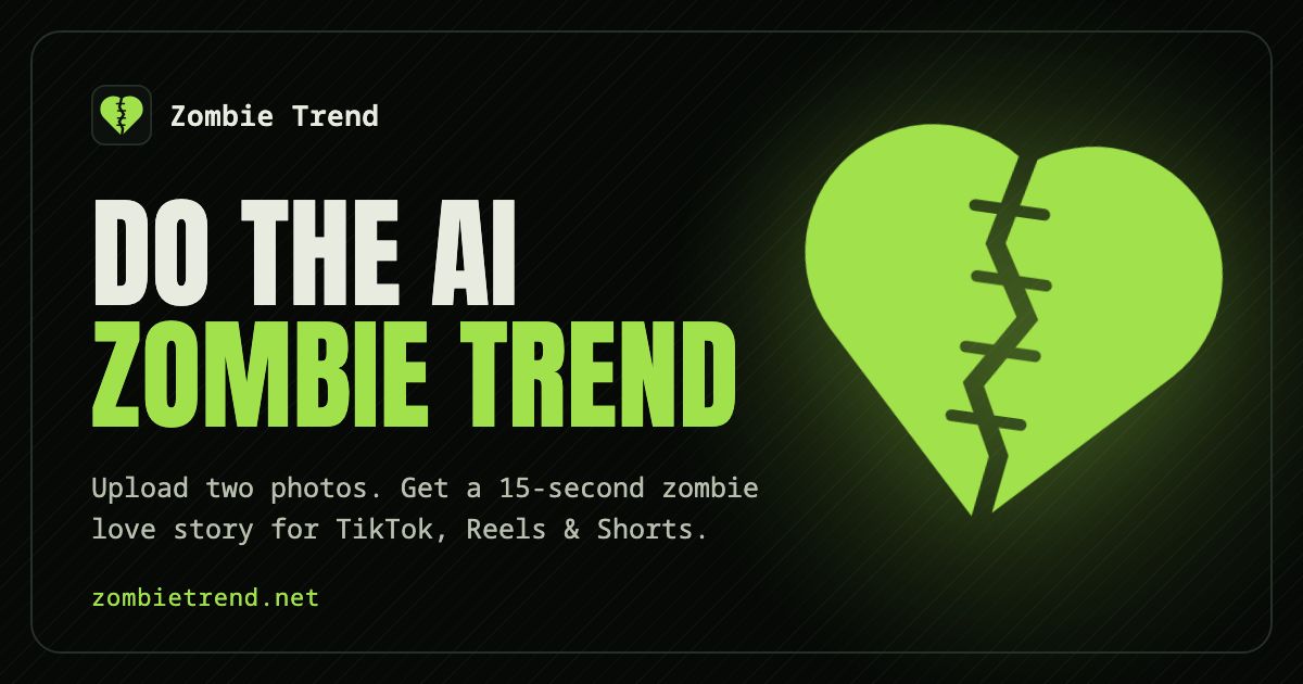 Zombie Trend AI website screenshot